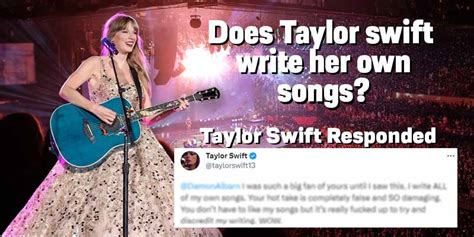 does taylor swift write her songs